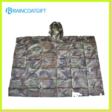 Polyester Army Camouflage Regenmantel Rpy-001